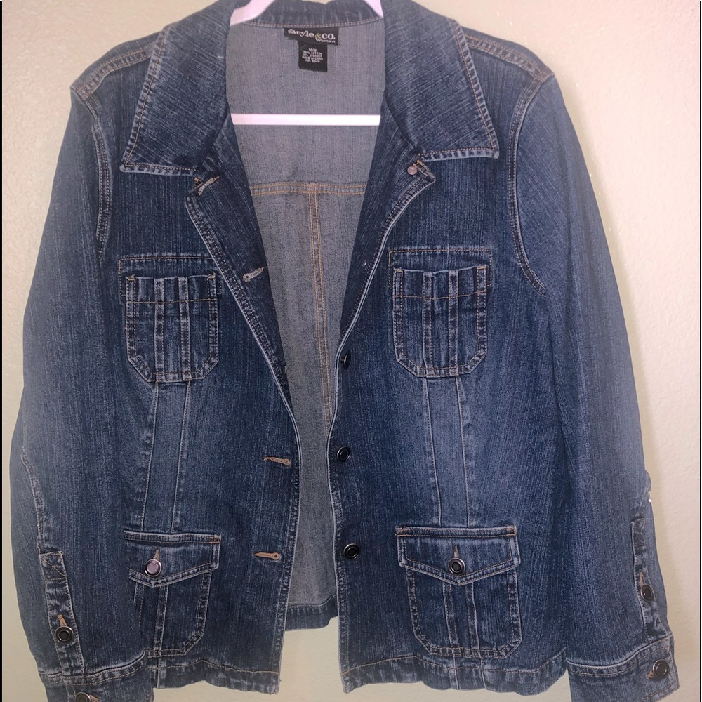 Style & Co. brand, 16W size, blue color.
